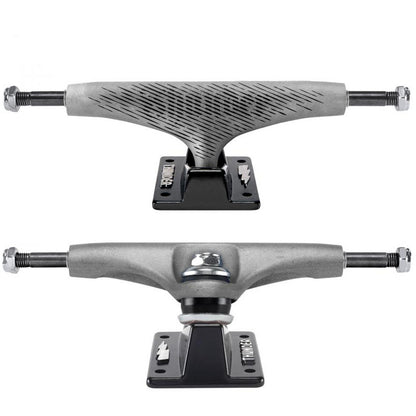 Thunder Skateboard Trucks 147 Lights Optical Raw Black 8" Axles