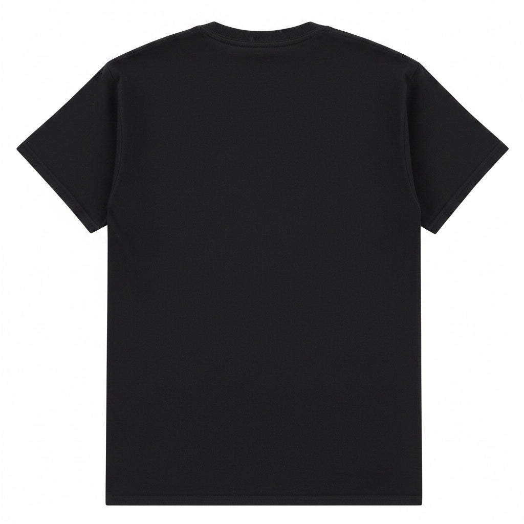 A toy machine monster black short-sleeve crewneck t-shirt featuring a graphic of a red horned monster with yellow horns and the text 'toy machine' in white below it.