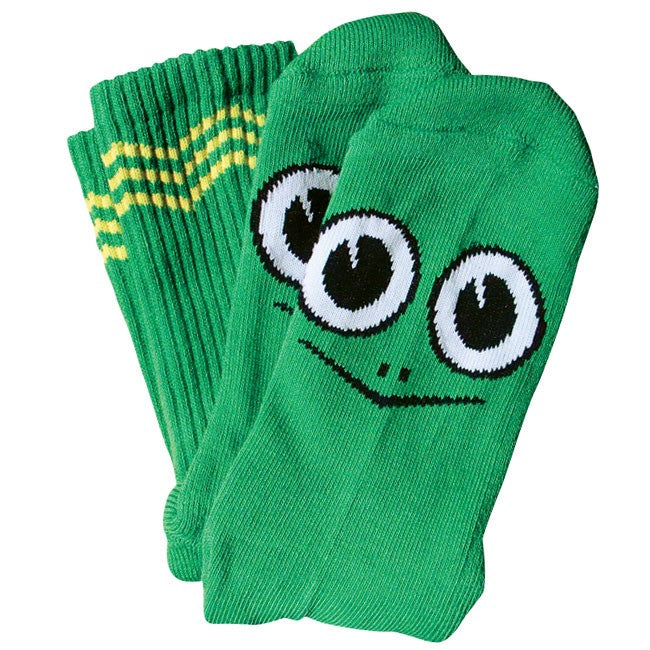 Toy Machine Socks Turtle Boy Green Crew Osfm New Skateboard Sox