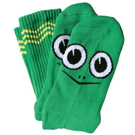 Toy Machine Socks Turtle Boy Green Crew OSFM New Skateboard Sox