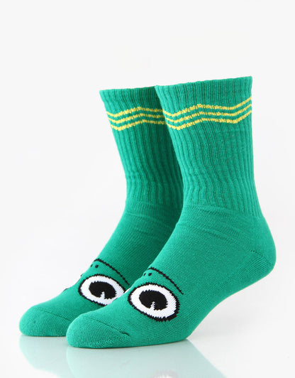 Toy Machine Socks Turtle Boy Green Crew OSFM New Skateboard Sox