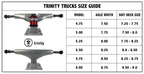 Trinity Skateboard Trucks Wheels Combo 52Mm 6 Raw Black Matte 8 75 Axles