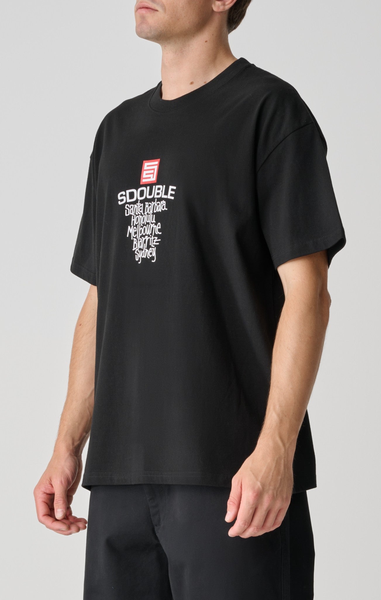 S-Double Tee Cities Black T-Shirt