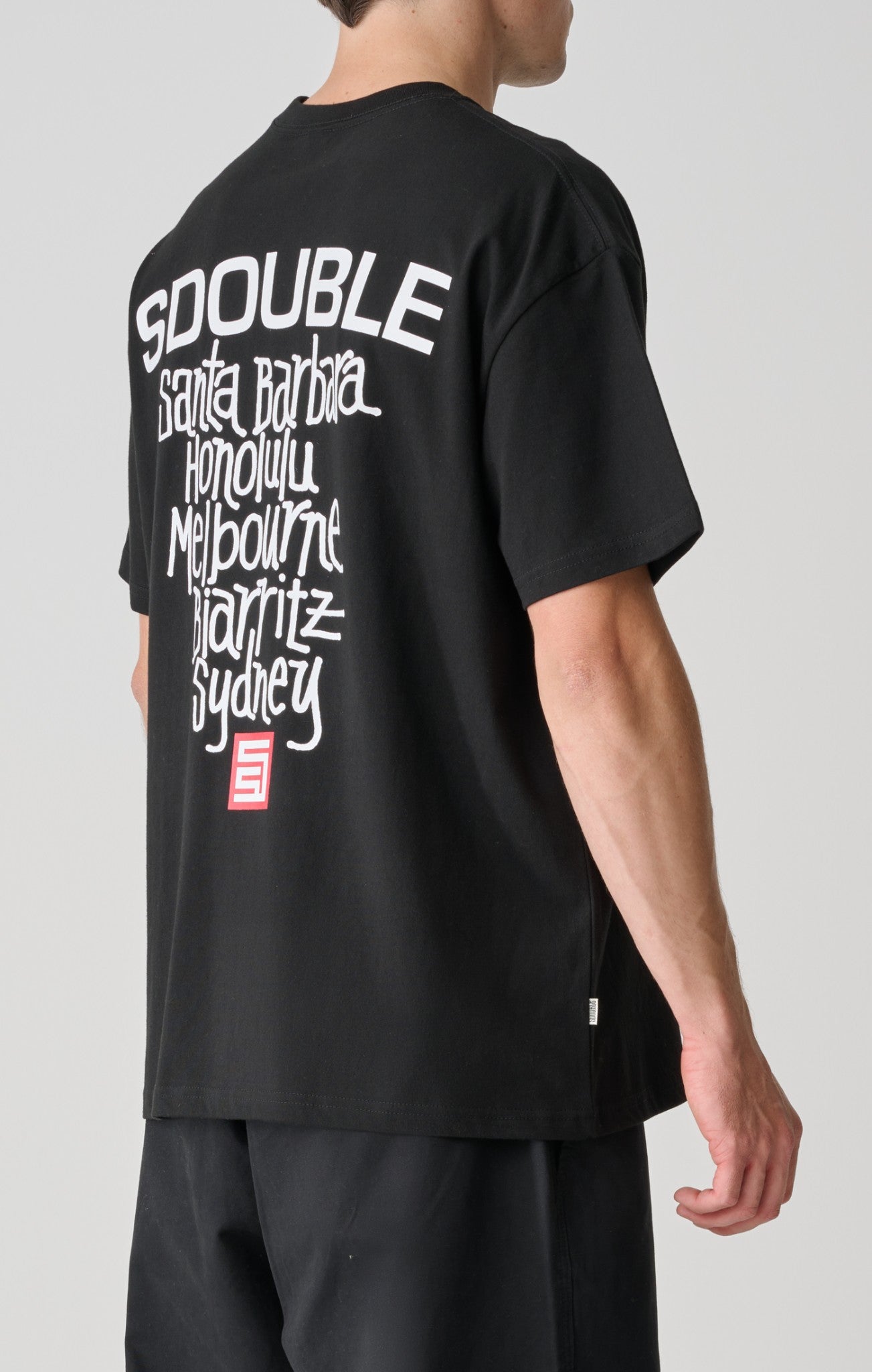 S-Double Tee Cities Black T-Shirt