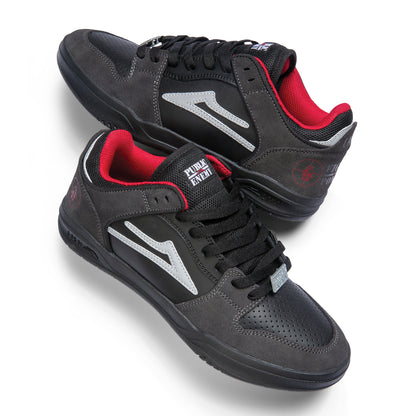Public Enemy x Lakai Shoes Telford Low Black Suede US SIZE Skateboard Sneakers