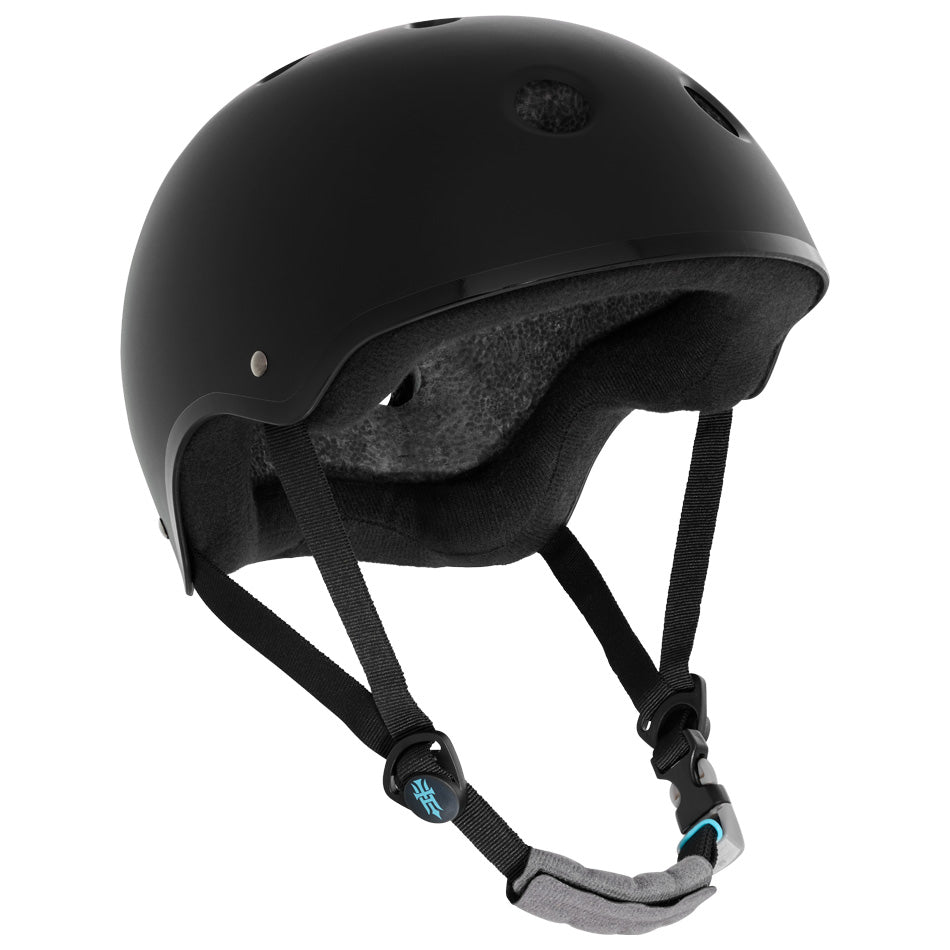 Yepa Helmet T-Shell Pro Tony Hawk Matte Black Teal Certified (Dual Size Padding)