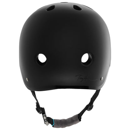 Yepa Helmet T-Shell Pro Tony Hawk Matte Black Teal Certified (Dual Size Padding)
