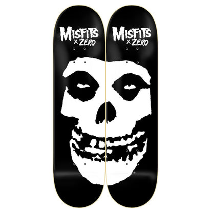 FULL SET Zero Skateboards x MISFITS Fiend Skull Graphic Split onto 2 Decks