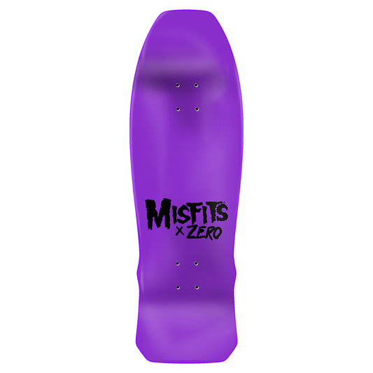 Zero x MISFITS Skateboard Deck Earth A.D. Purple Dip 10" Shaped Limited Edition