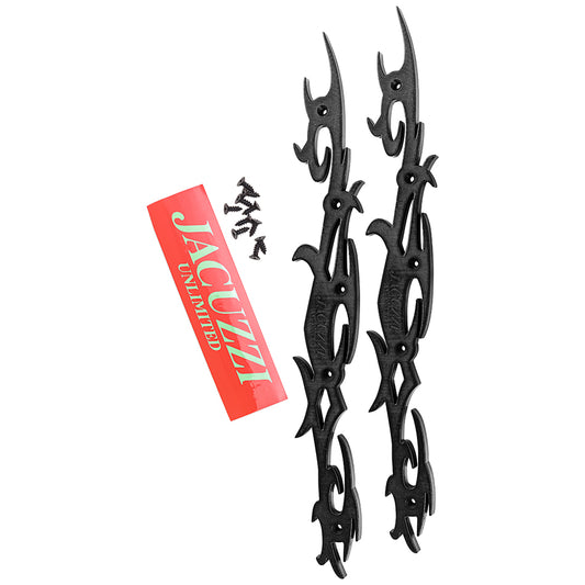 Jacuzzi Unlimited Tribal Skateboard Rails Black 13" 5-Hole Design
