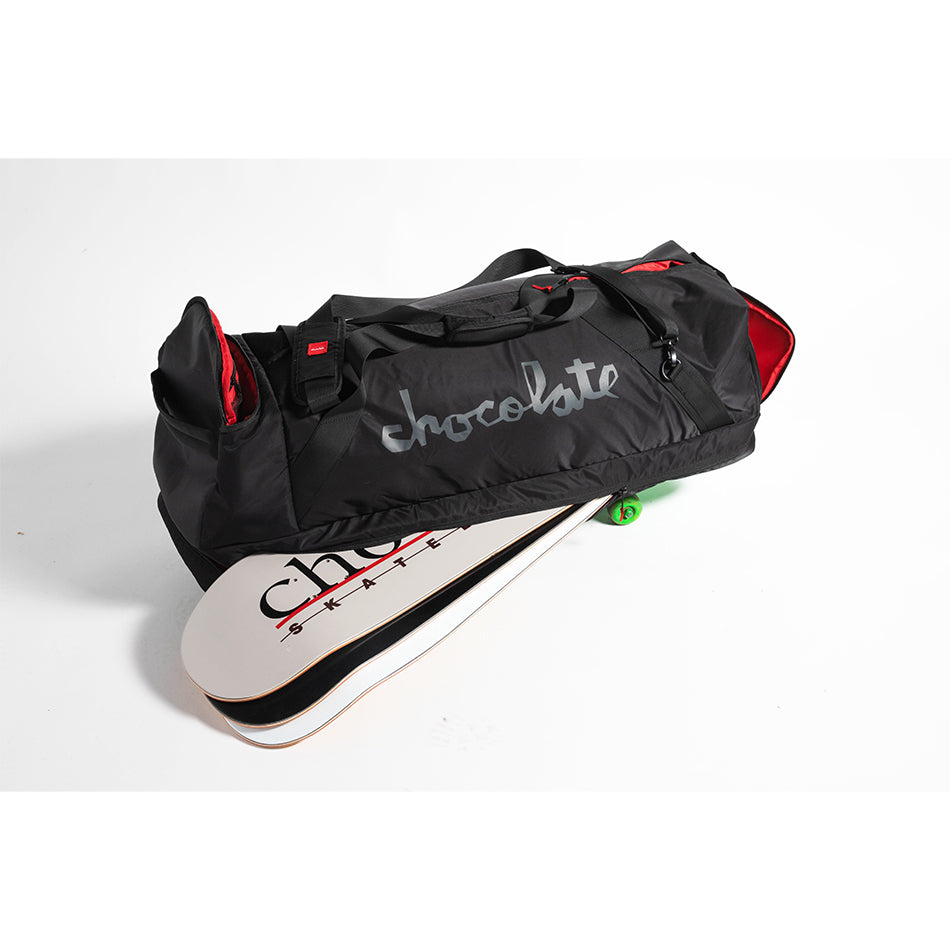Chocolate Skateboard Duffle Black Skate Travel Gym Bag