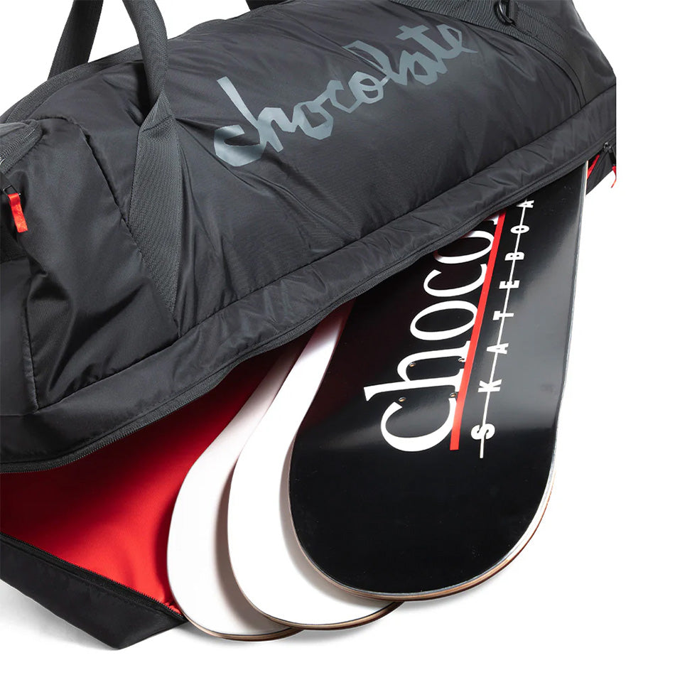 Chocolate Skateboard Duffle Black Skate Travel Gym Bag