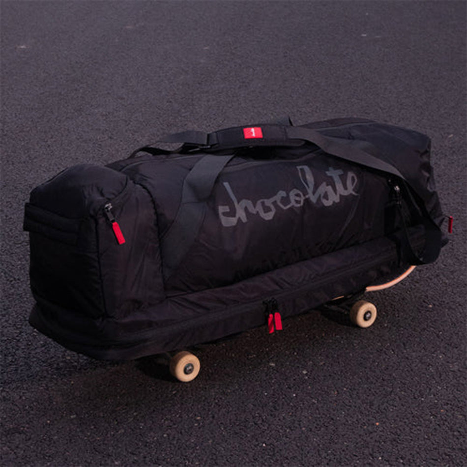 Chocolate Skateboard Duffle Black Skate Travel Gym Bag
