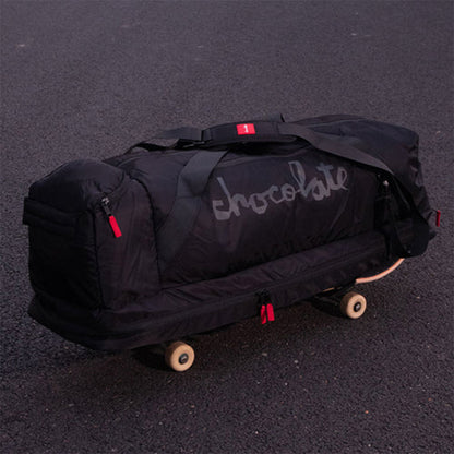 Chocolate Skateboard Duffle Black Skate Travel Gym Bag