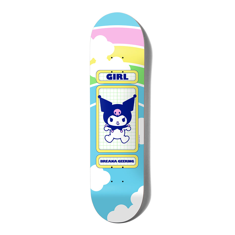 GIRL Skateboard Deck Geering 8" x Hello Kitty & Friends Rainbow Blind Bag