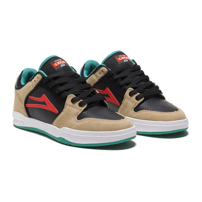 Lakai Shoes Telford Low Tan Black Suede US SIZE Skateboard Sneakers