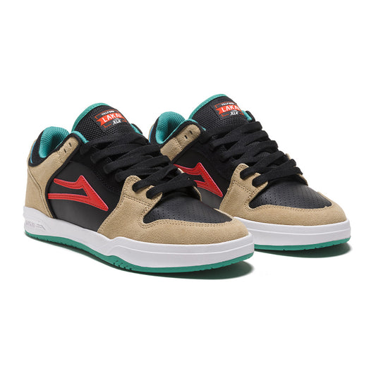 Lakai Shoes Telford Low Tan Black Suede US SIZE Skateboard Sneakers