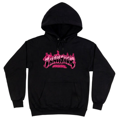 Thrasher Hood Airbrush Black Artwork By Wavytrillbaby Skateboard Jumper Sweater