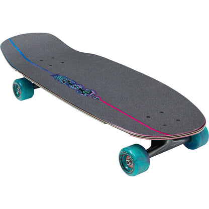 Globe Complete Skateboard Talon Black Blue Green 30" Downhill Cruiser