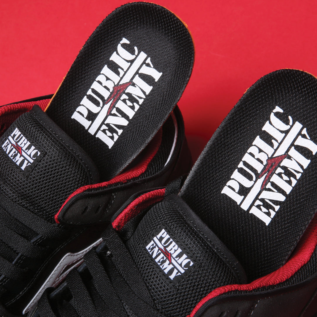 Public Enemy X Lakai Shoes Telford Low Black Suede Us Size Skateboard Sneakers