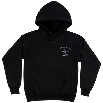 Thrasher Hood Gonz Mini Logo Black Art By The Gonz Skateboard Jumper Sweater