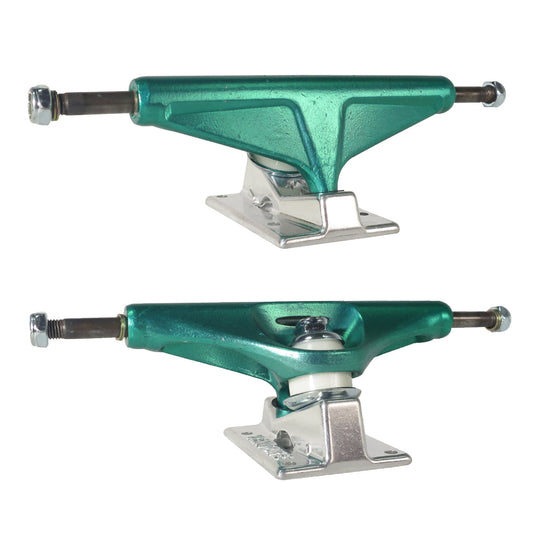 Venture Skateboard Trucks Hollow Anodised Green 5.6" Hi 8.25" Axles V-Hollows