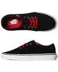 Vans Shoes 106 Vulc Black Red Suede Us Size Skateboard Sneakers