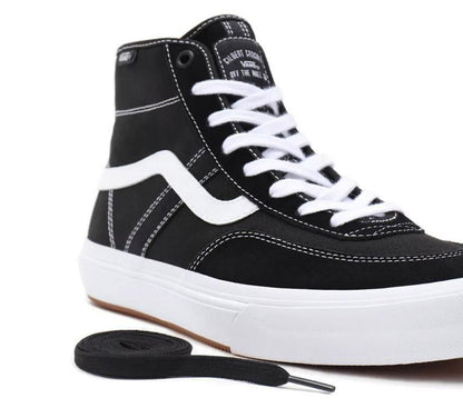 Vans Shoes Crockett High Black White Us Size Skateboard Sneakers