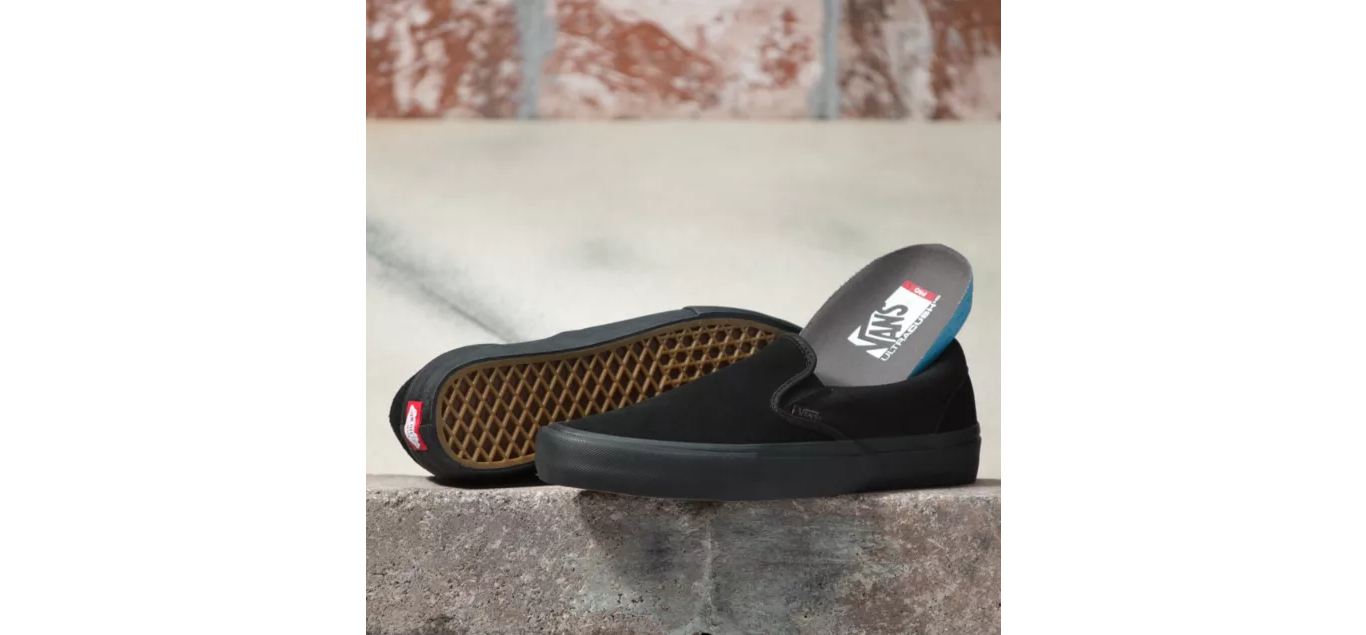 Vans Shoes Slip-on Pro Blackout USA Size Skateboard Sneakers