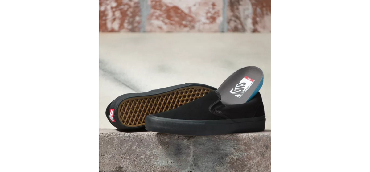Vans Shoes Slip On Pro Blackout Usa Size Skateboard Sneakers