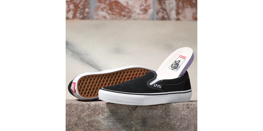 Vans Shoes SKATE Slip-on Black White US SIZE Skateboard Sneakers