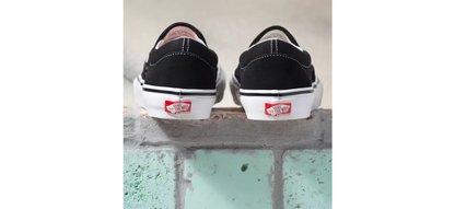 Vans Shoes SKATE Slip-on Black White US SIZE Skateboard Sneakers