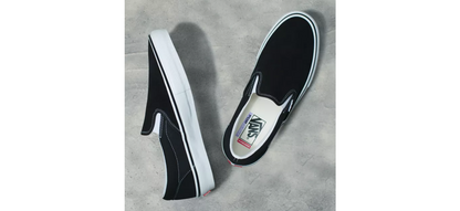 Vans Shoes SKATE Slip-on Black White US SIZE Skateboard Sneakers