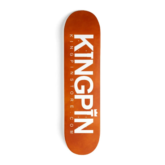 Kingpin Skate Supply Deck OG Logo Mandarin Orange 8.875"