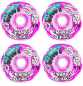 Snot Wheels Franky Villani Skulls Pink Swirl 53Mm 99A