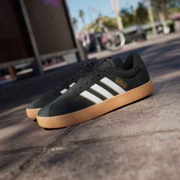 Adidas Shoes Vl Court 3 0 Black White Team Victory Red Us Size Skate Sneakers