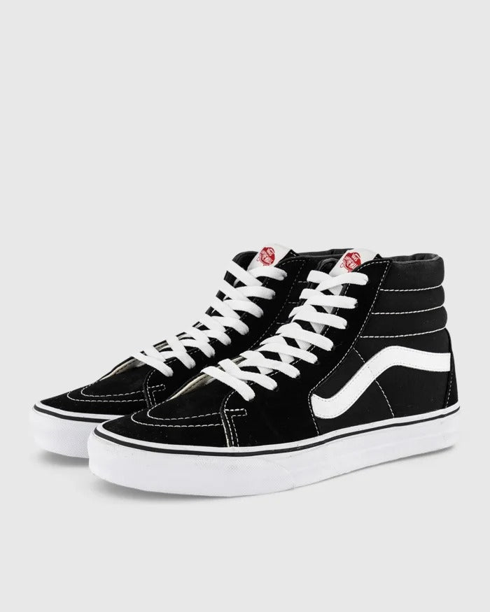 Vans Sk8-Hi Black White Mens Skate Shoes