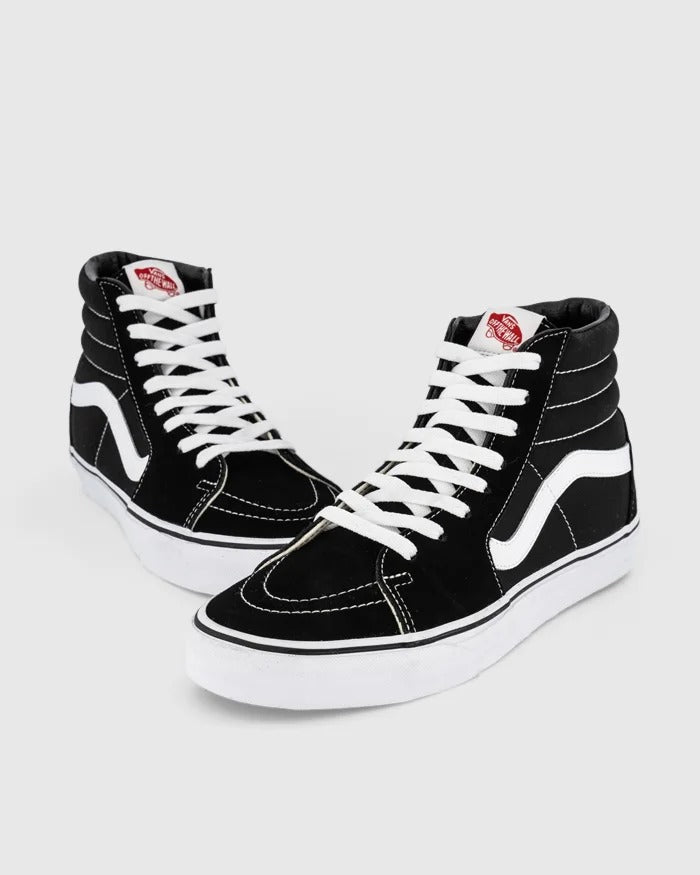 Vans Sk8-Hi Black White Mens Skate Shoes