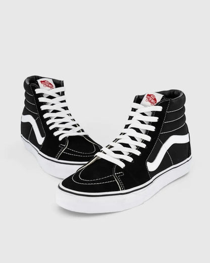 Vans Sk8-Hi Black White Mens Skate Shoes