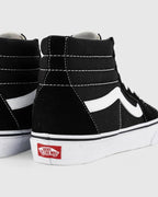 Vans Sk8-Hi Black White Mens Skate Shoes