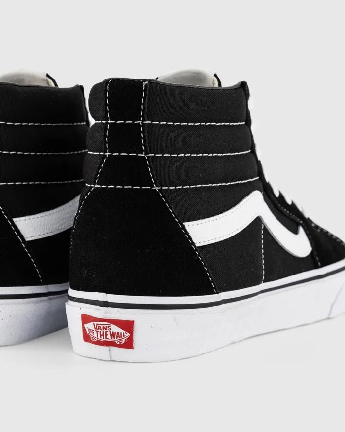 Vans Sk8-Hi Black White Mens Skate Shoes