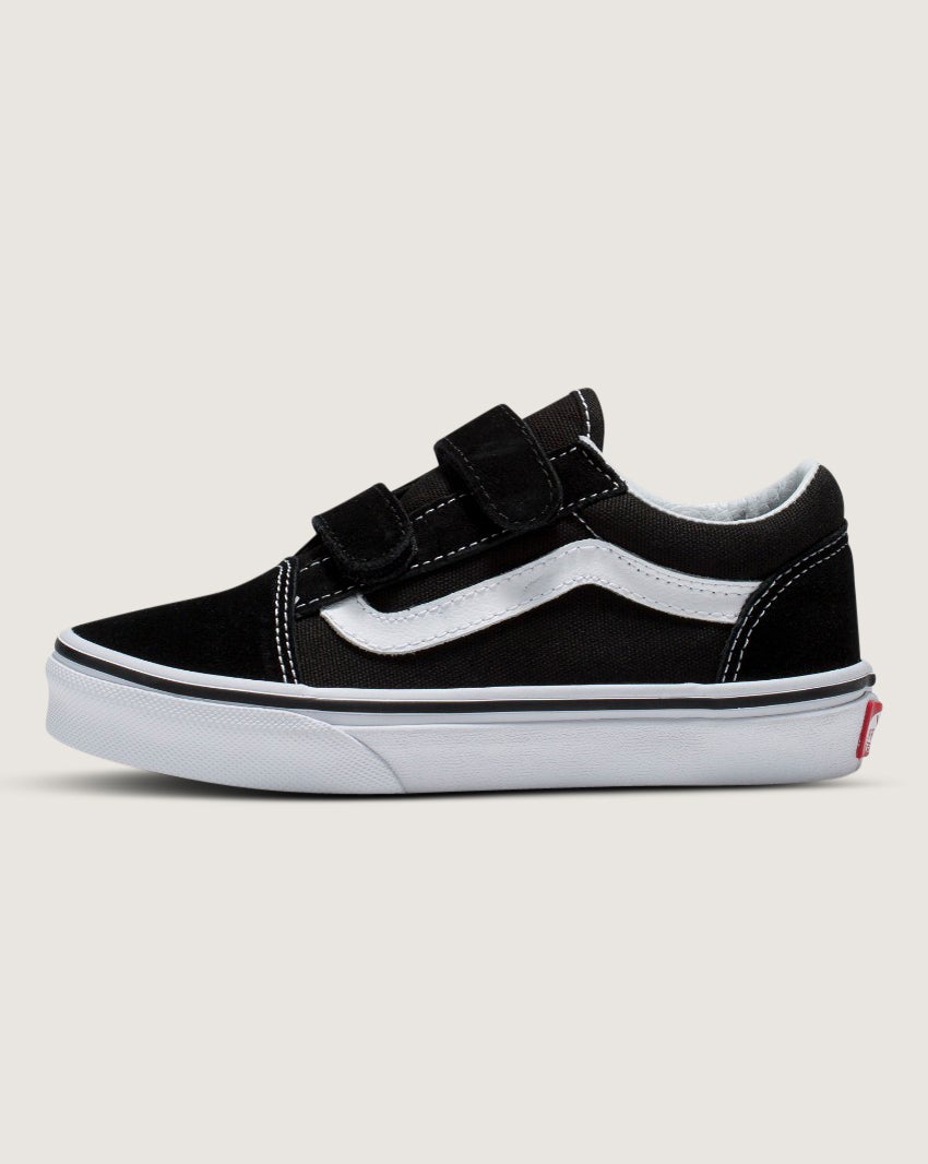 Vans Old Skool V Toddler Shoes Black White