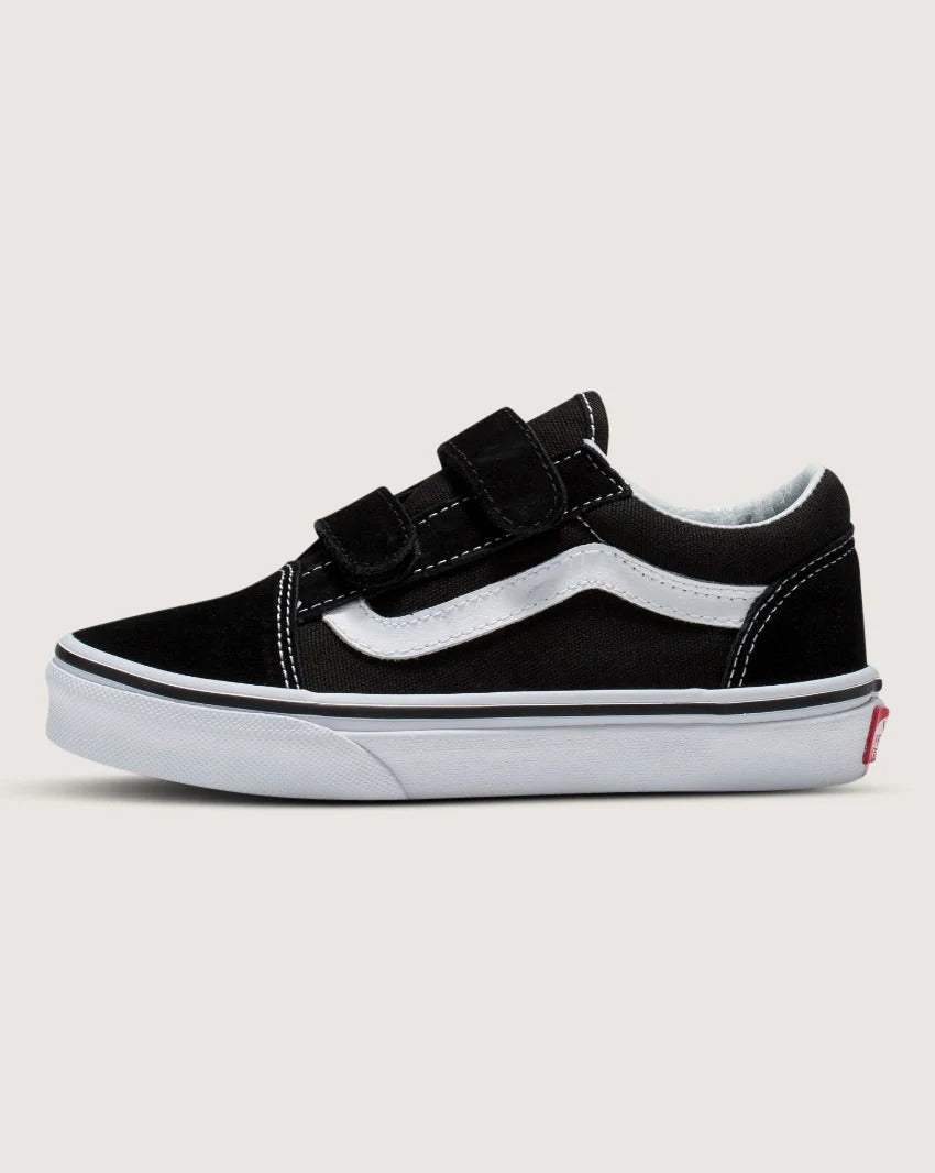 Vans Old Skool V Toddler Shoes Black White