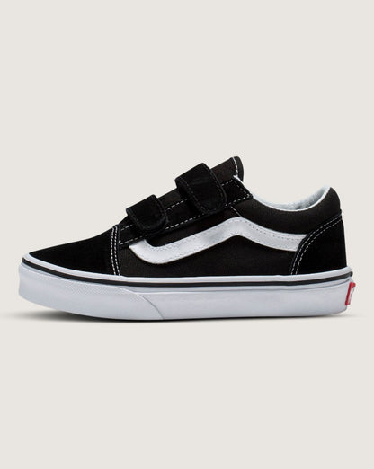 Vans Old Skool V Toddler Shoes Black White