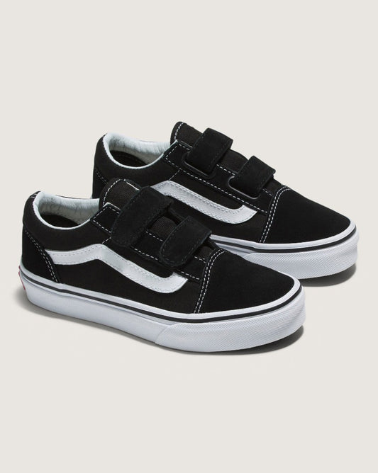 Vans Old Skool V Toddler Shoes Black White