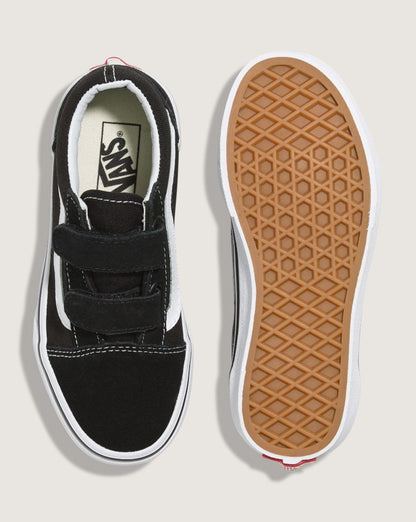 Vans Old Skool V Toddler Shoes Black White