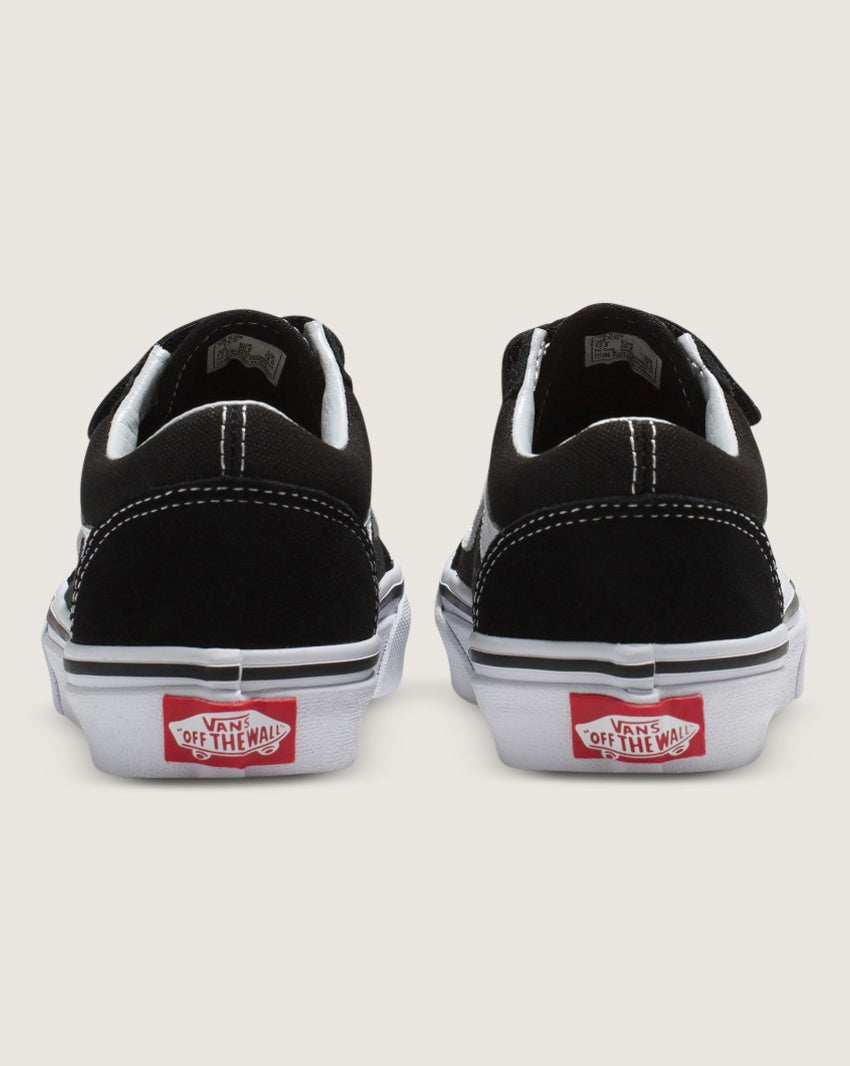 Vans Old Skool V Toddler Shoes Black White