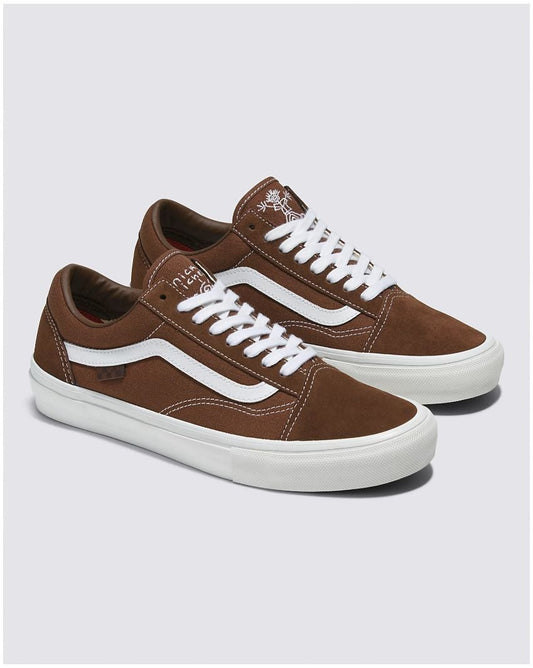 Vans Skate Old Skool Pro Nick Michel Shoes Brown/White