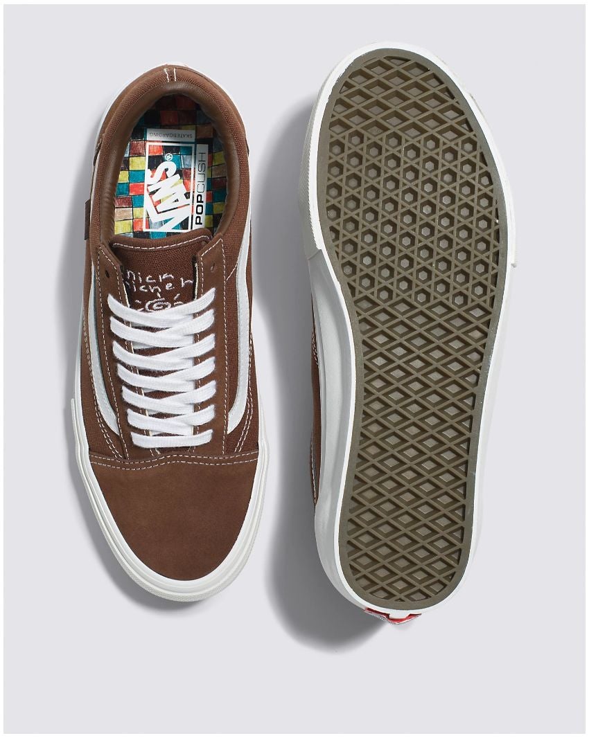 Vans Skate Old Skool Pro Nick Michel Shoes Brown/White