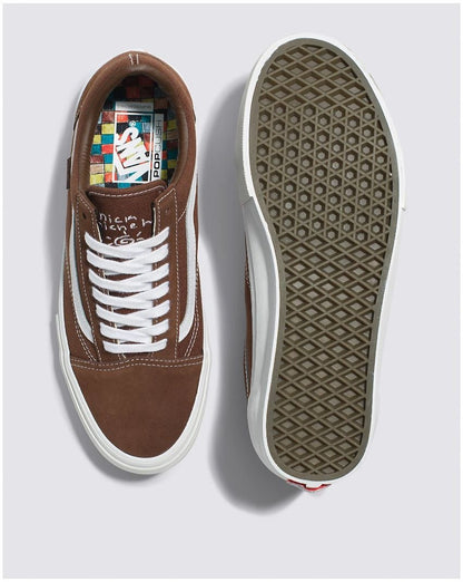 Vans Skate Old Skool Pro Nick Michel Shoes Brown/White
